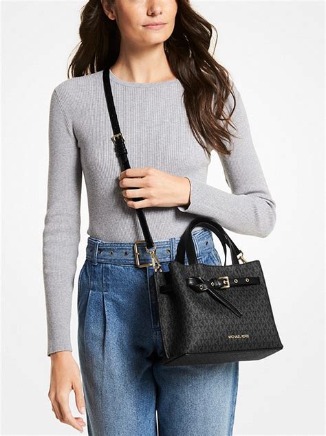 michael kors outlet emilia small logo satchel